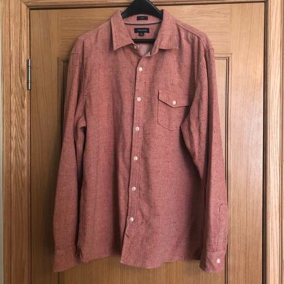 slim japanese slub herringbone shirt